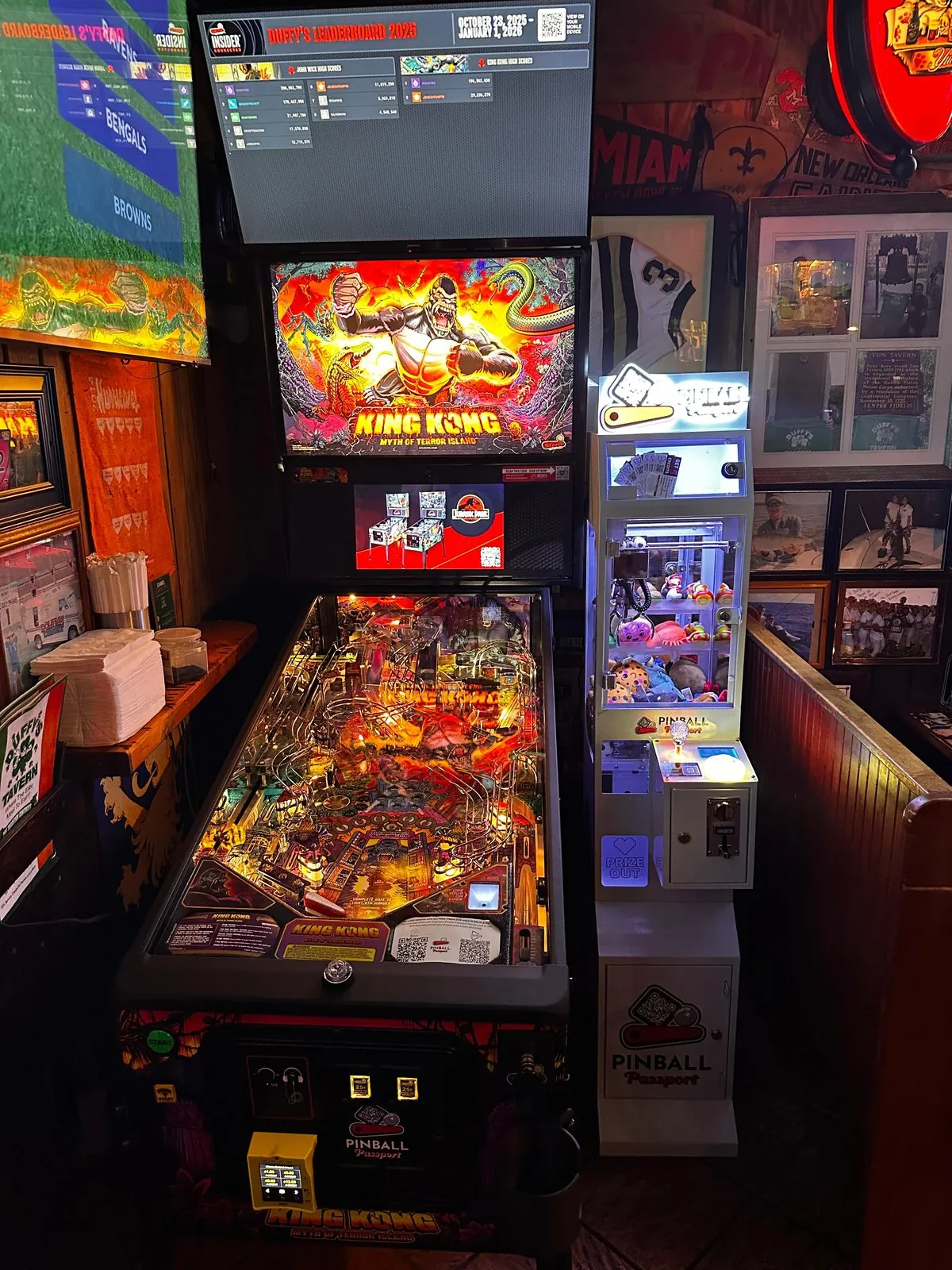 Arcade and pinball lineup